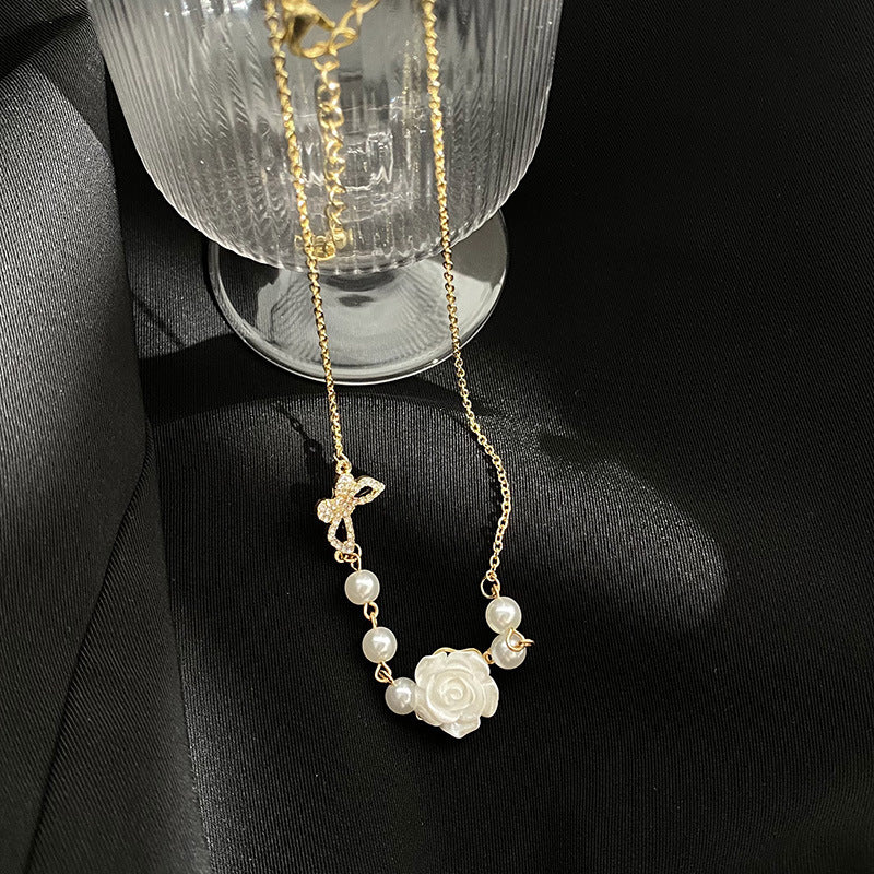 Vintage Rose Necklace