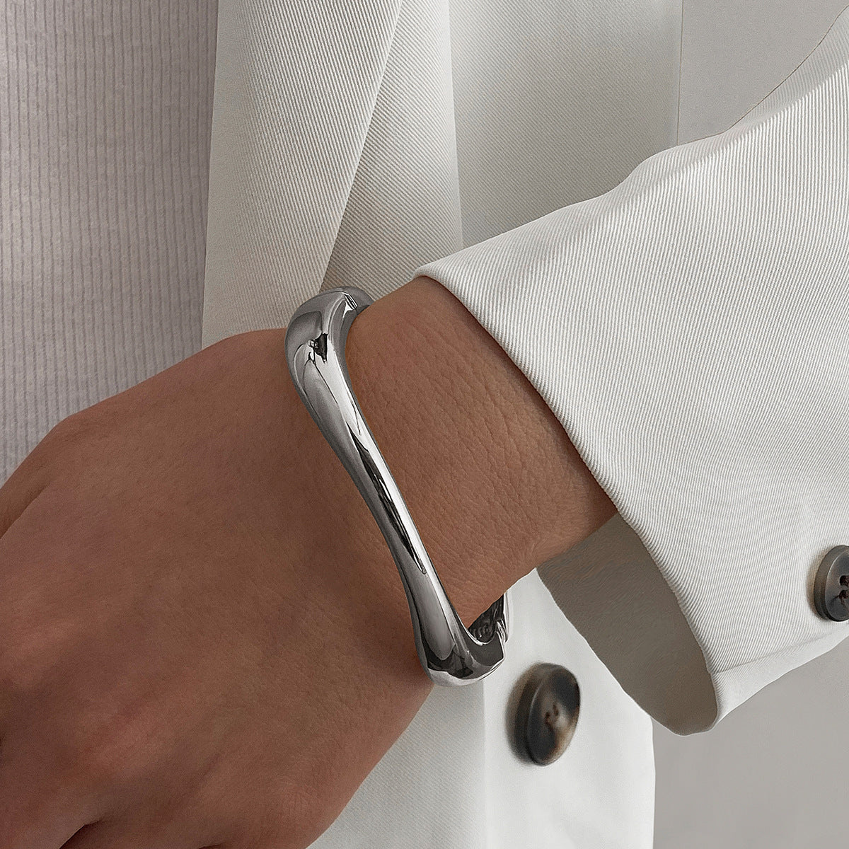 Glossy Gold & Silver Bracelet