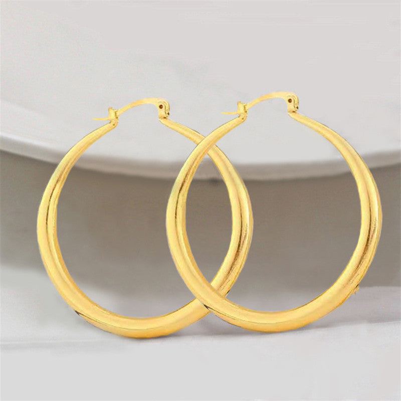 Simple Hoop Earrings | Gold | RoseGold | Silver