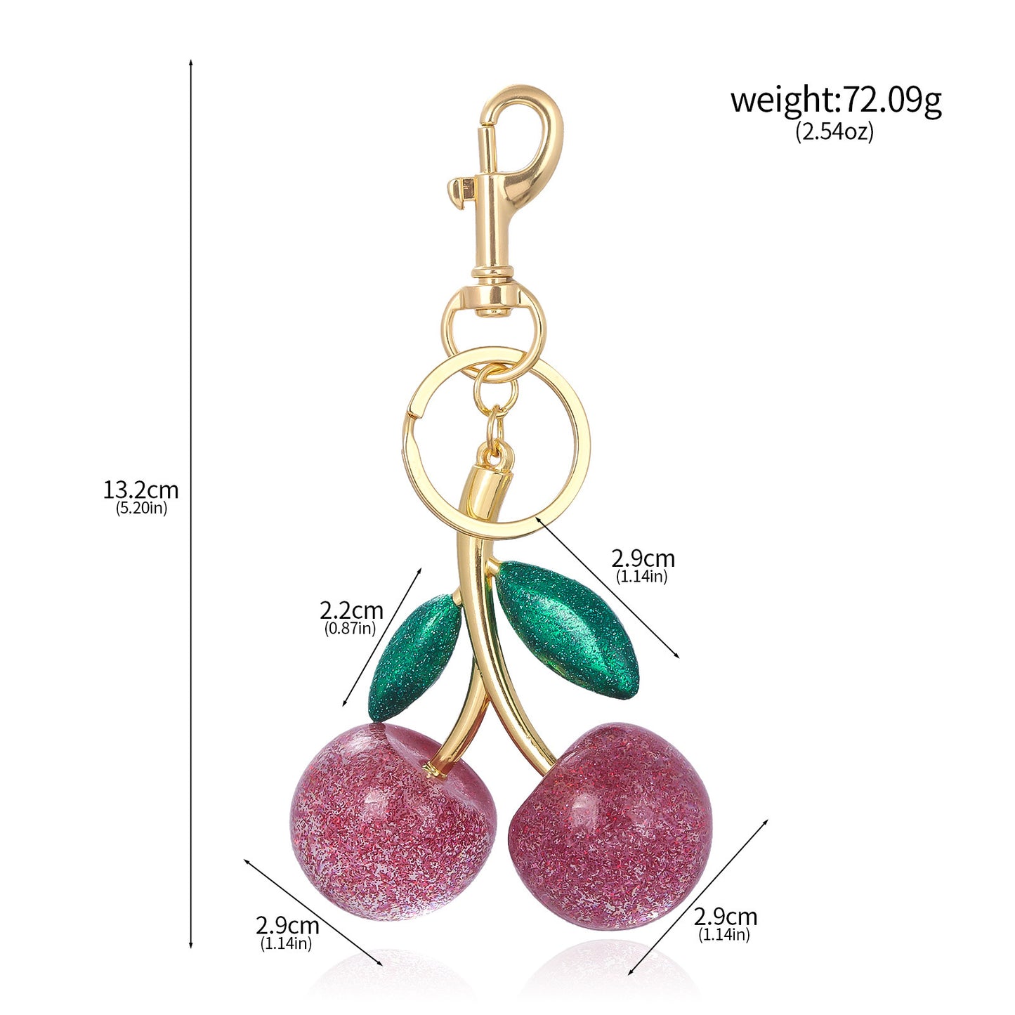 Viral Cherry Keychain