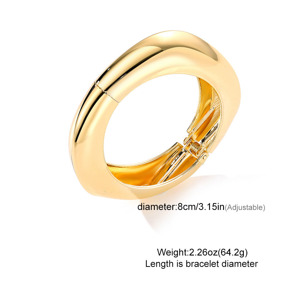 Glossy Gold & Silver Bracelet