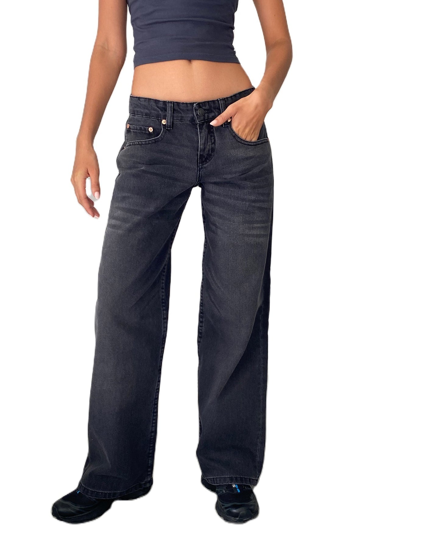 Washed Out Straight Jeans