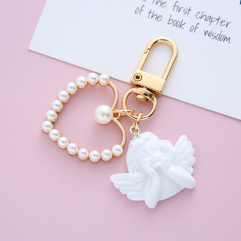 Baroque Angel Keychain