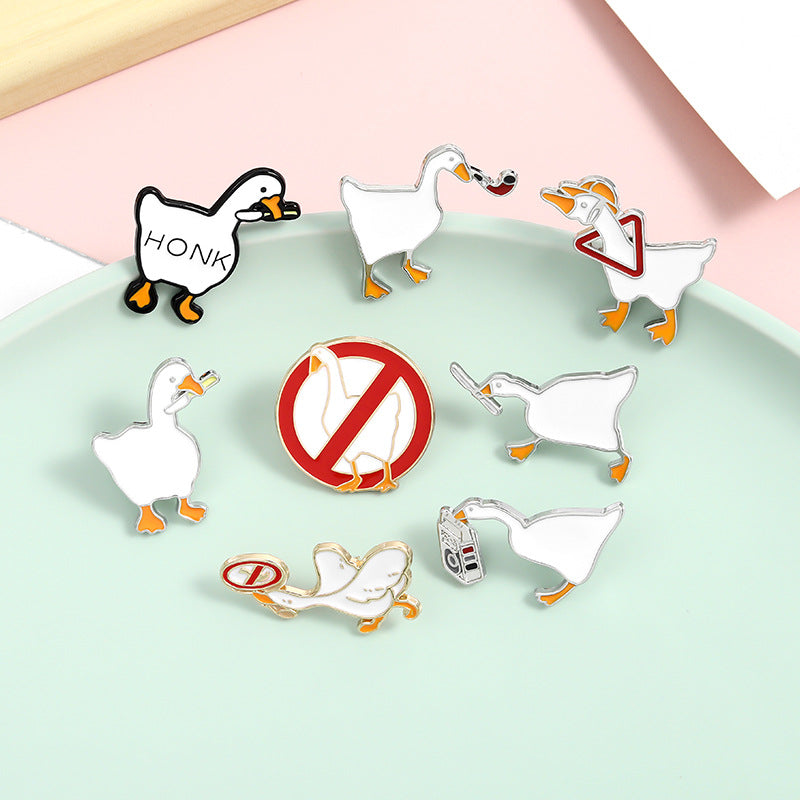 Silly Duck Brooch