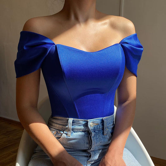 Corset Top | Ruffled Sleeves