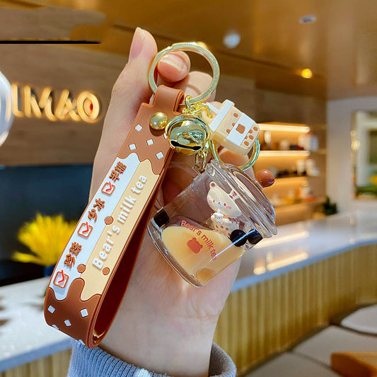 Boba & Soda Brown Keychain