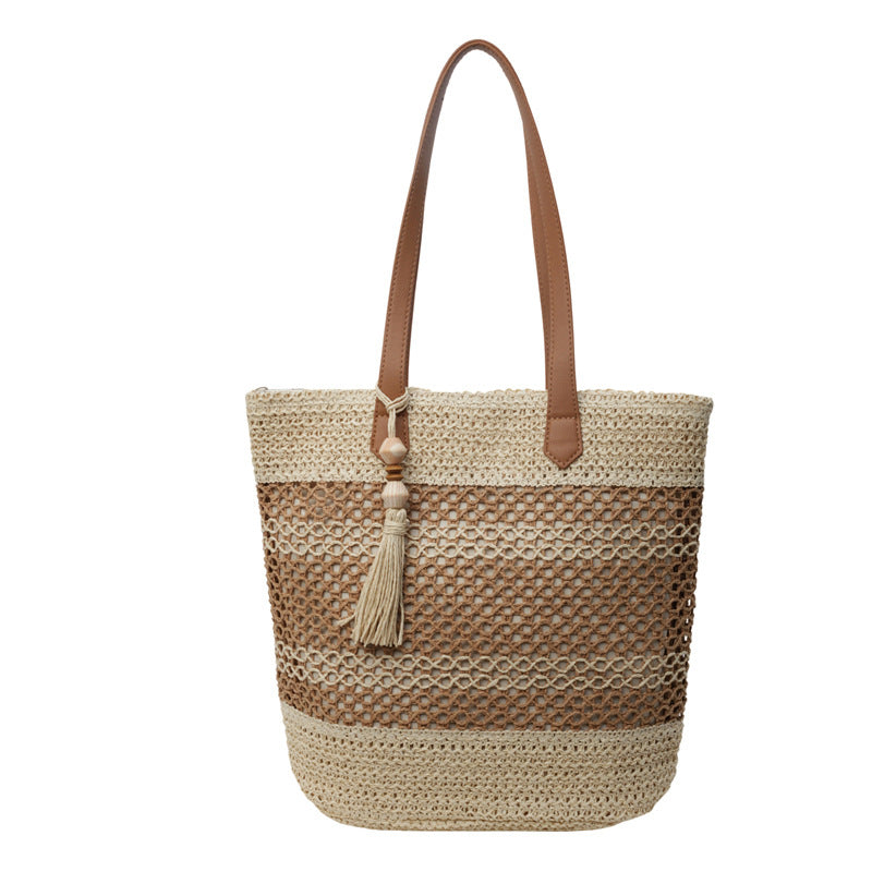 Summer Vibes Tote Bag | With Tassel Keychain
