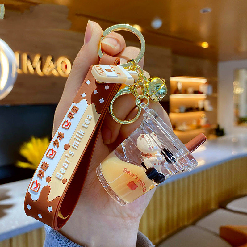 Boba & Soda Brown Keychain