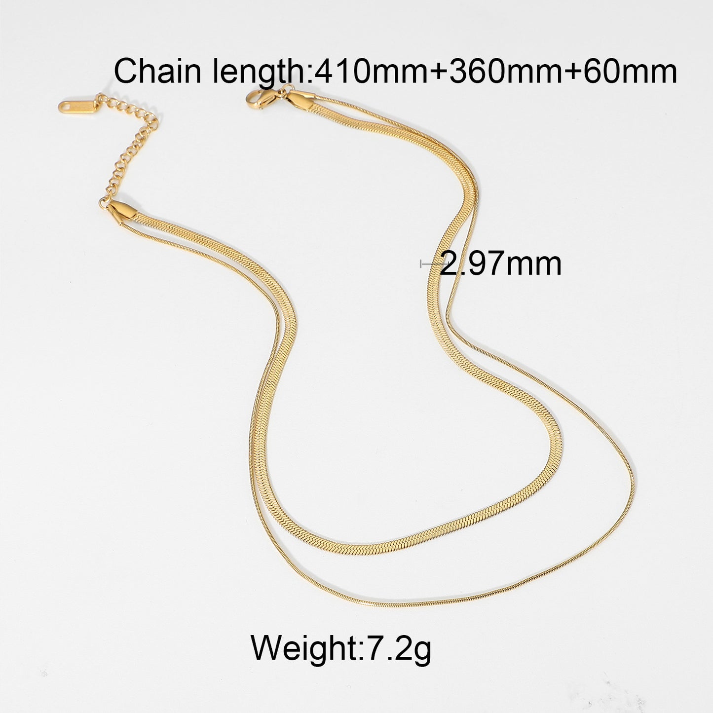 Double Chain Gold Necklace