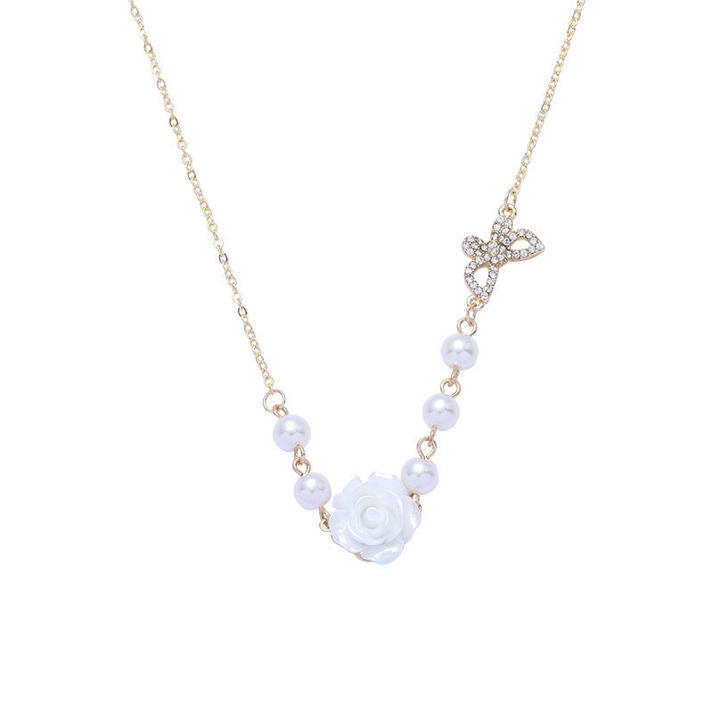 Vintage Rose Necklace