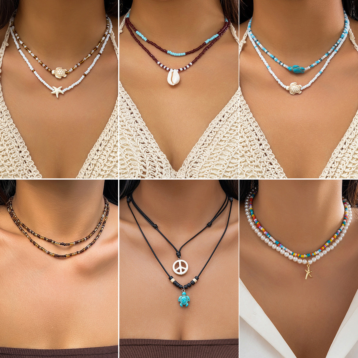 Starfish & Shell Necklace