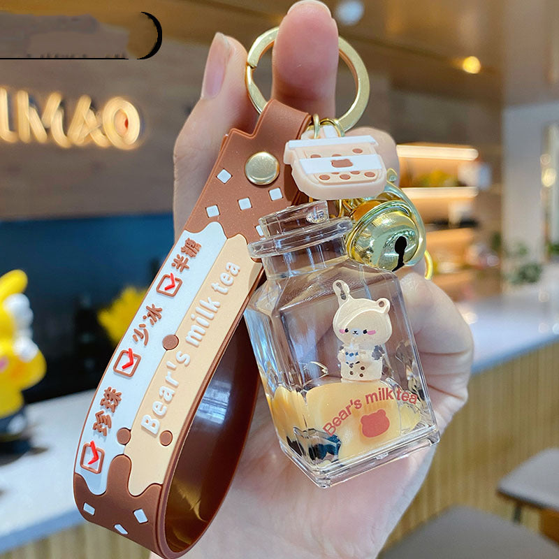 Boba & Soda Brown Keychain