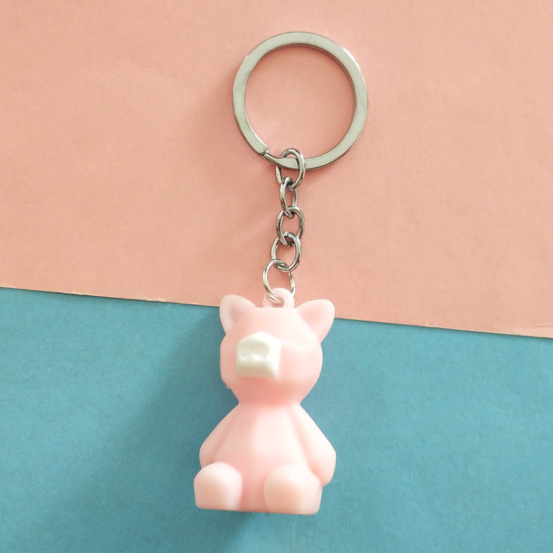 Geometric Animal Keychain