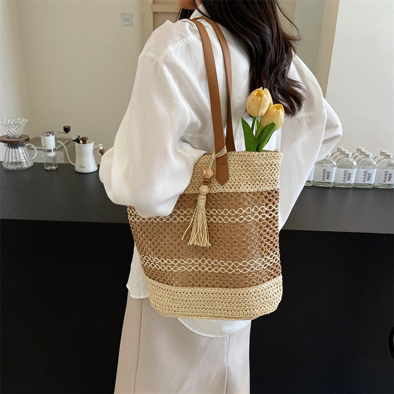 Summer Vibes Tote Bag | With Tassel Keychain