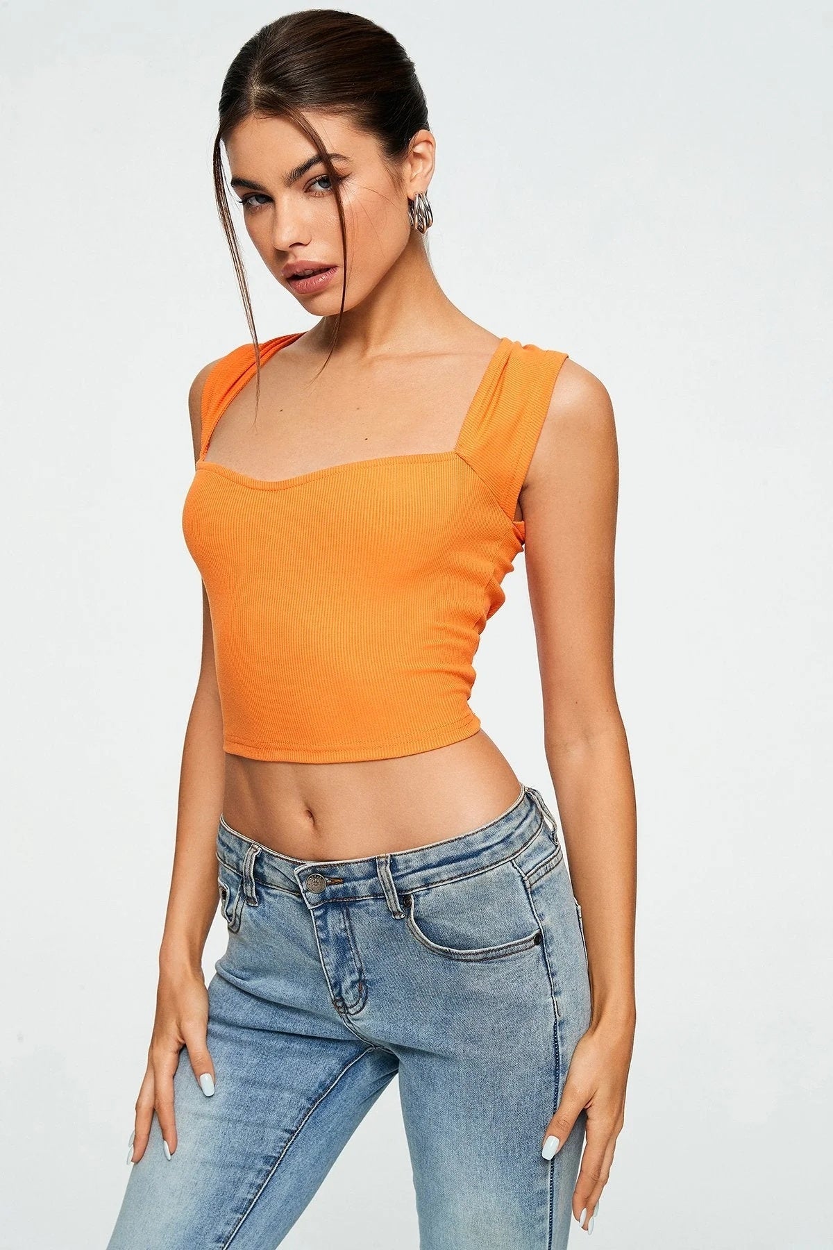 Ribbed Sleeveless Crop Top
