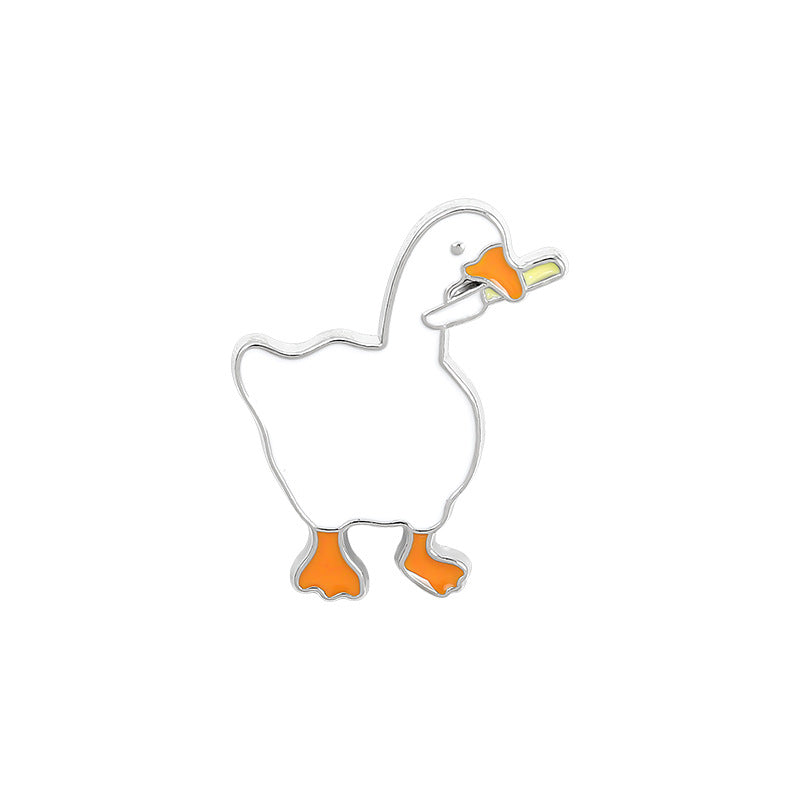Silly Duck Brooch