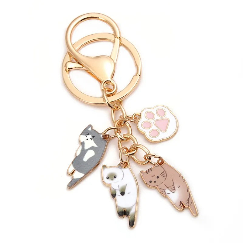 Cartoon Cat Keychain