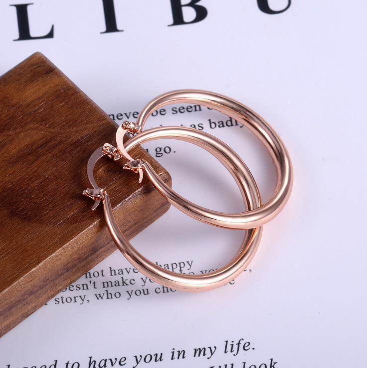 Simple Hoop Earrings | Gold | RoseGold | Silver