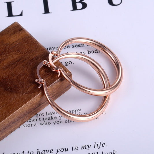 Simple Hoop Earrings | Gold | RoseGold | Silver