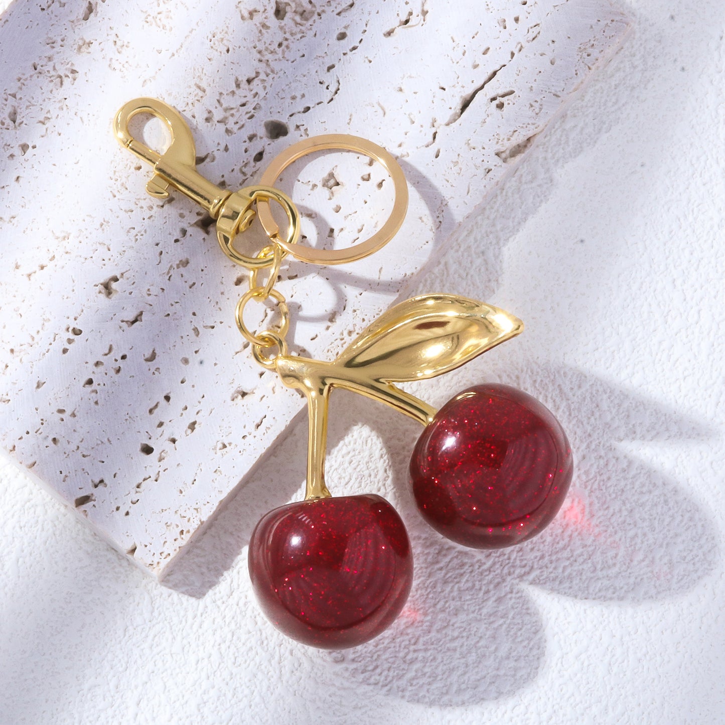 Viral Cherry Keychain