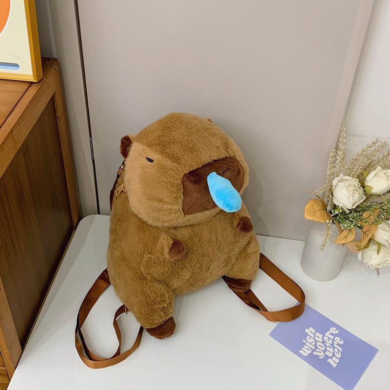 Capybara Plush Backpack
