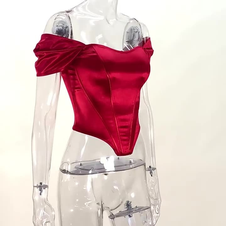 Corset Top | Ruffled Sleeves