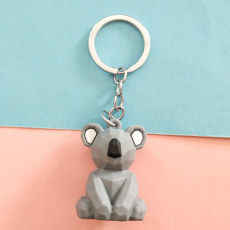 Geometric Animal Keychain