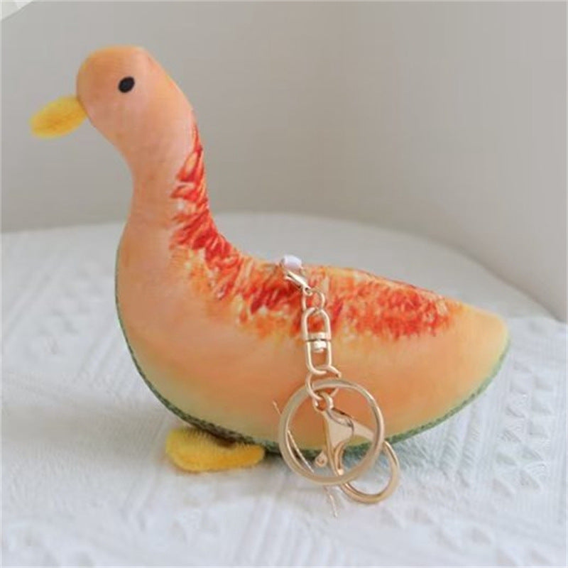 Cat, Duck, & Elephant Plush Keychain