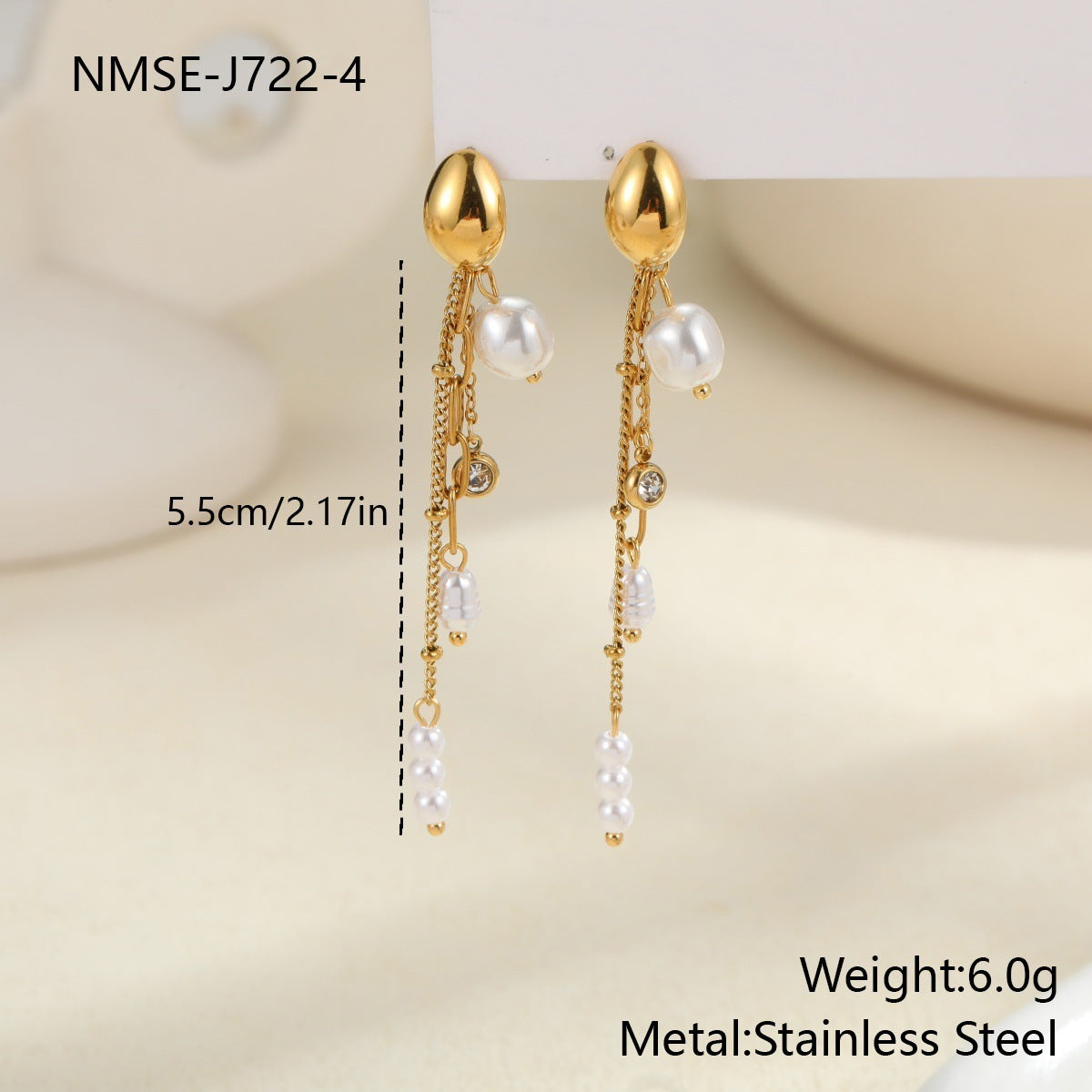 Tassel Pearl Earrings