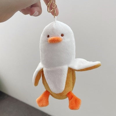 Cat, Duck, & Elephant Plush Keychain
