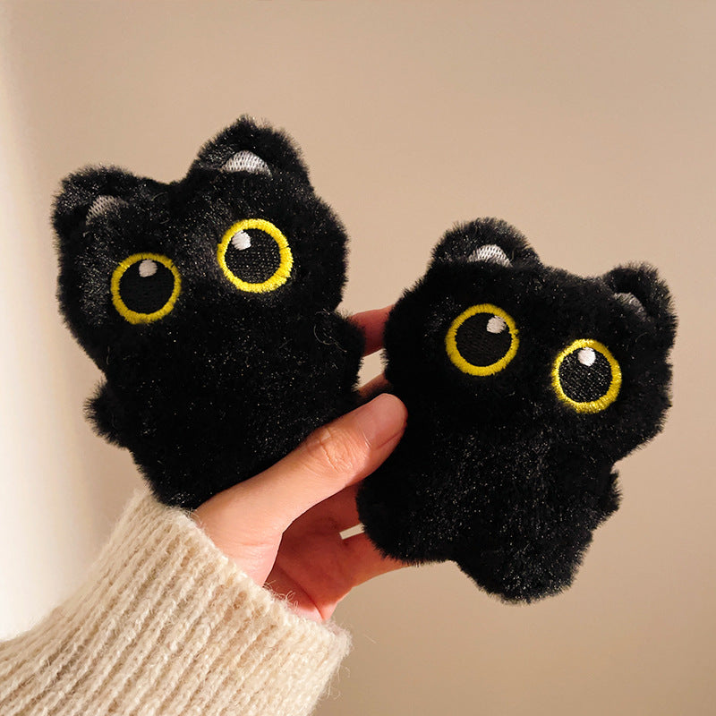 Black Cat Plush Keychain