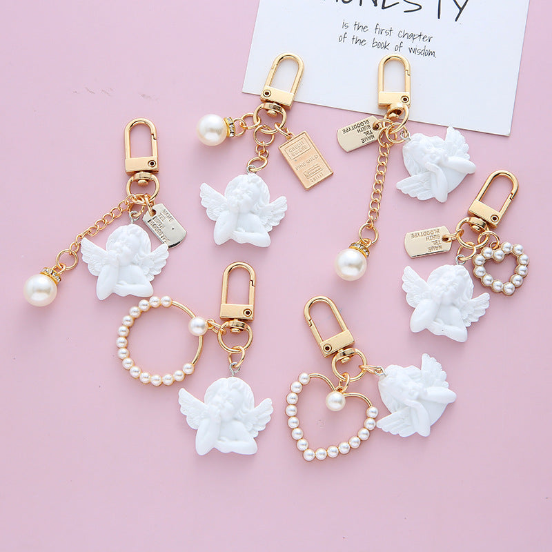 Baroque Angel Keychain