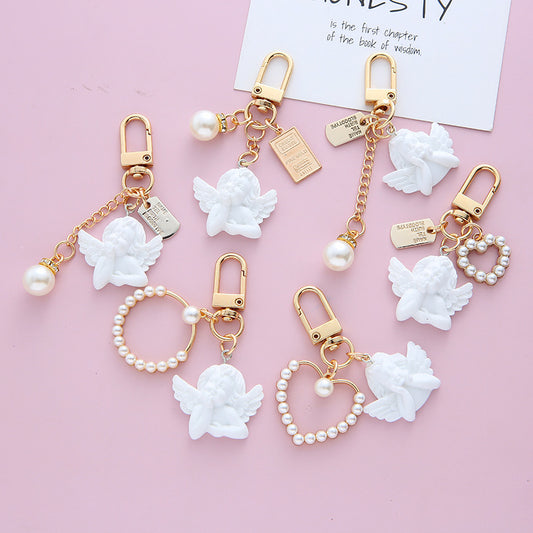Baroque Angel Keychain