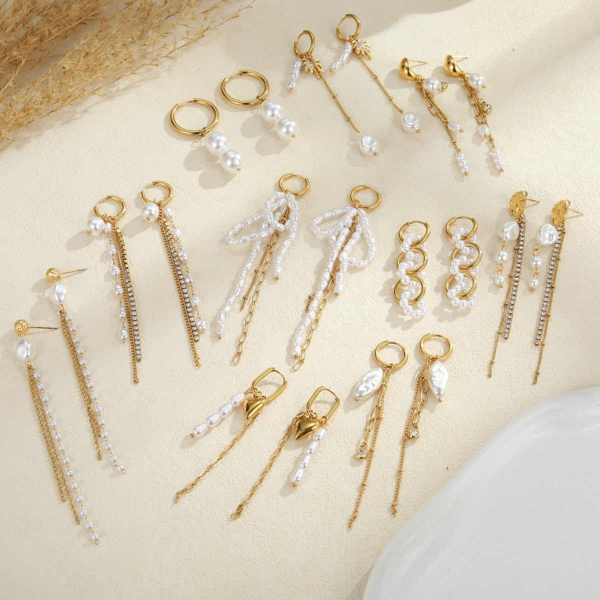 Tassel Pearl Earrings