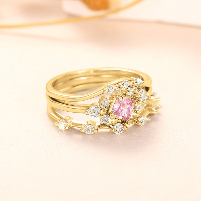 3pc Gold Ring Set | Also in White Gold