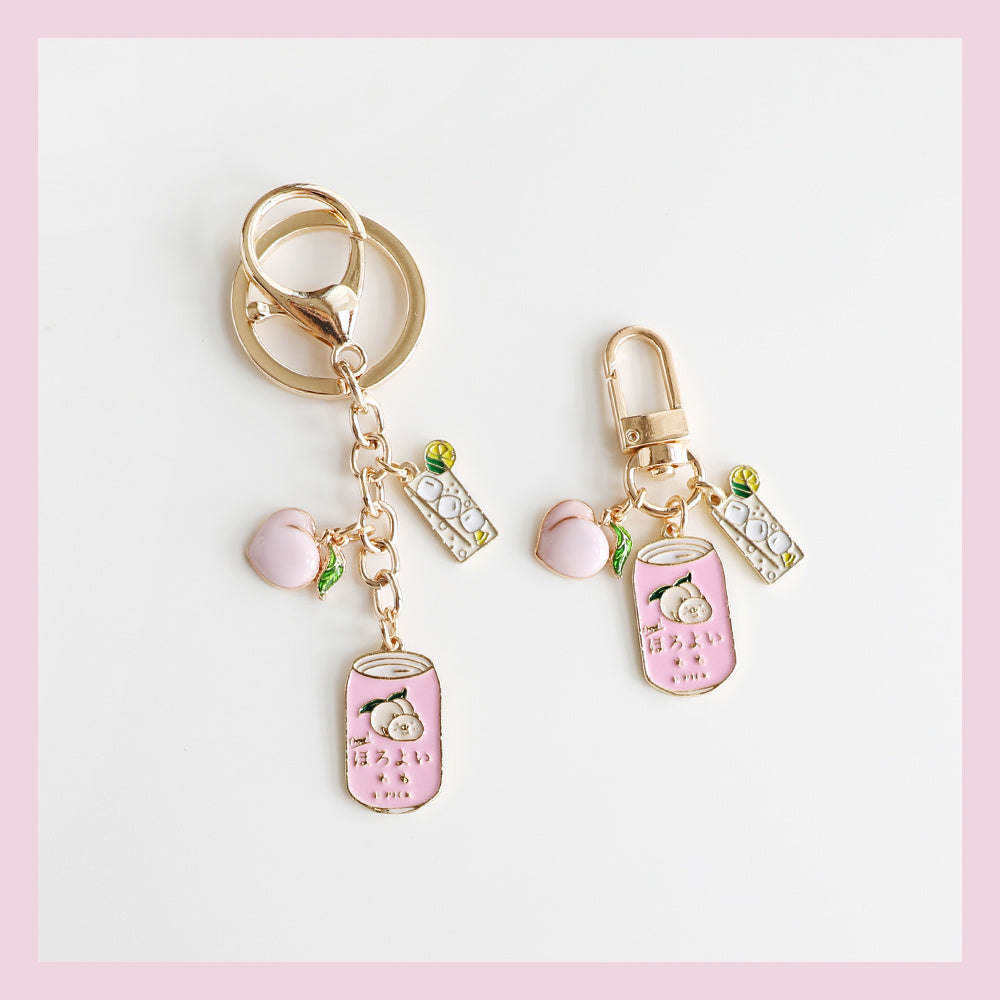 Pink Soda Can Keychain