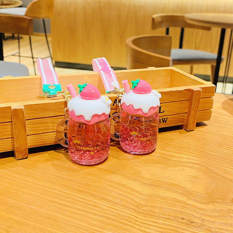 Strawberry Jar Keychain