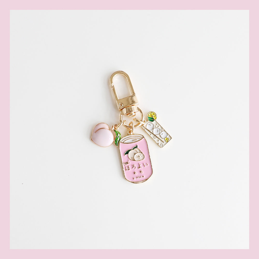 Pink Soda Can Keychain