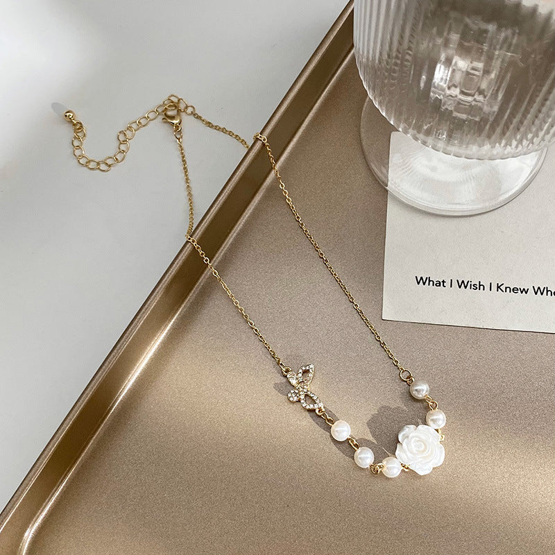 Vintage Rose Necklace