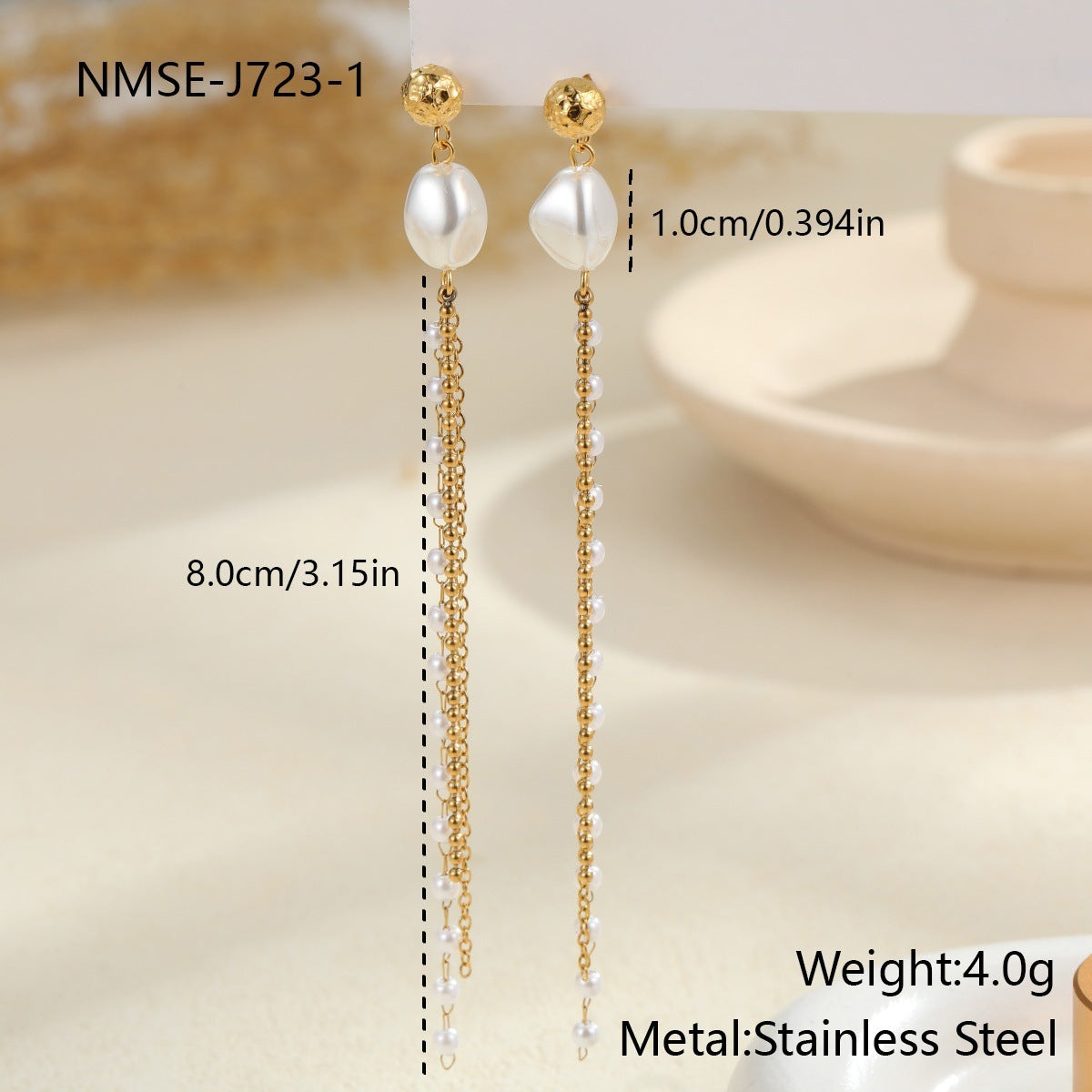 Tassel Pearl Earrings